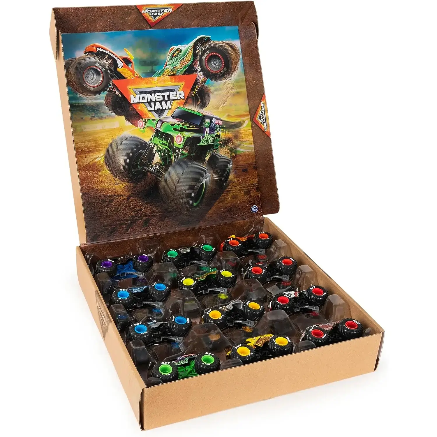 Official 12-Pack of 1:64 Scale Die-Cast Monster Trucks Image